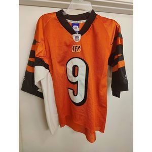 Cincinnati Bengals Stitched Carlson Palmer Reebok Jersey Size 48 Modified